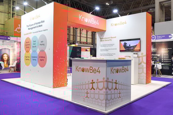 GES Show Ready exhibitor stand for exhibitor at an exhibition, featuring branded design