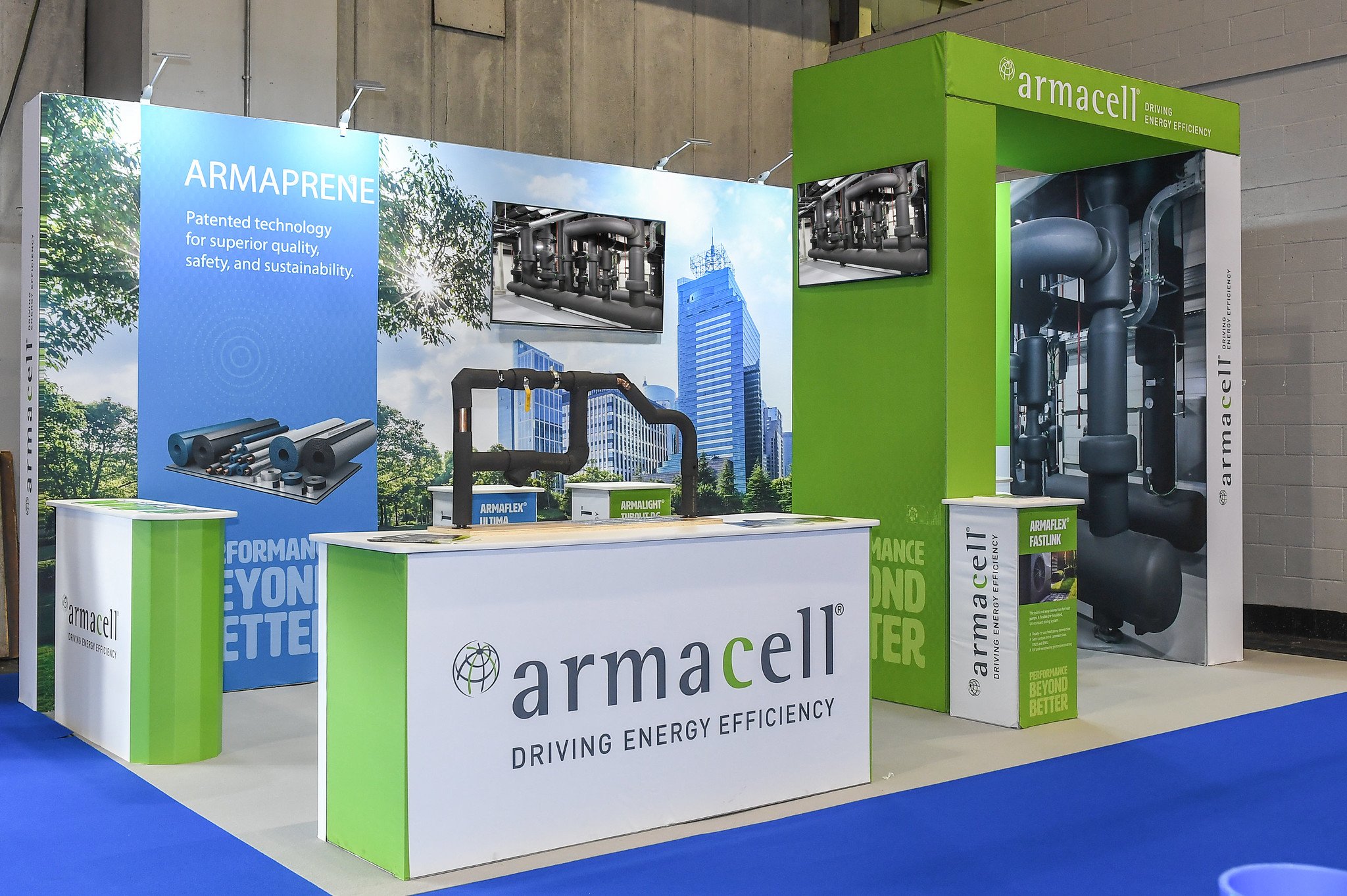 stand exposant Show Ready, mettant en lumière les caractéristiques de notre offre