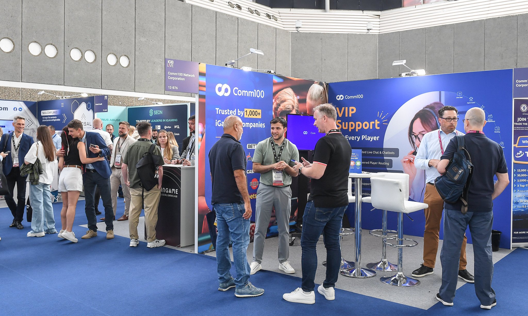 Photo of AMP stand delivered by GES